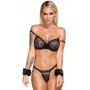 BK Handcuffs Velvet black