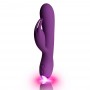 Vibrators ROCKS-OFF FLUTTER RABBIT RECHARGEABLE VIBRATOR - PURPLE