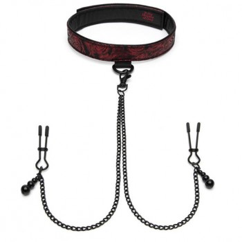 Fifty shades of grey - sweet anticipation collar nipple clamps