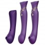 „Zalo“ - „Queen Set G -SPOT“ pulsējošs Vibrators „Twilight Purple“