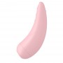 Oro impulsu stimuliuojantis+vibruojantis Satisfyer Curvy 2+ vibratorius, rožinė