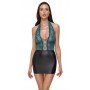 Dress black/teal XL - Cottelli LINGERIE