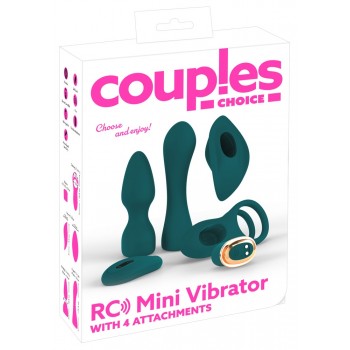 Vibrators pāriem Couples Choice Mini Vibe, zaļš