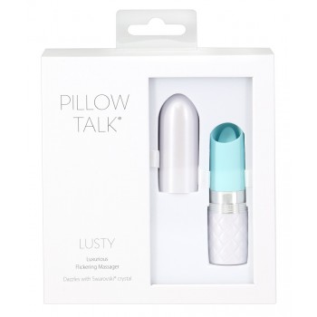 Vibrators Pillow Talk - Lusty Luxurious mirgojošs, zils/pelēks