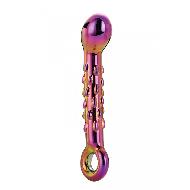 Glamour glass ribbed g-spot dildo