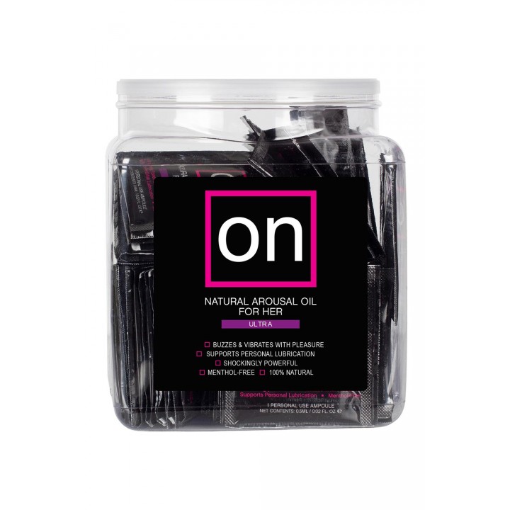 SENSUVA ON ULTRA AROUSAL OIL 75 PIECE SINGLE USE TUB