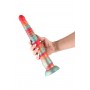 COLOURS STACKED 12 INCH DILDO RED/GOLD