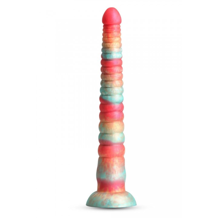 COLOURS STACKED 12 INCH DILDO RED/GOLD