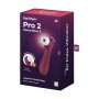 Klitora stimulators Satisfyer Pro 2 Generation 3 Liquid Air, bordo