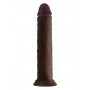 SHAFT MODEL J 9.5 INCH LIQUID SILICONE DONG MAHOGANY
