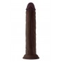SHAFT MODEL J 9.5 INCH LIQUID SILICONE DONG MAHOGANY