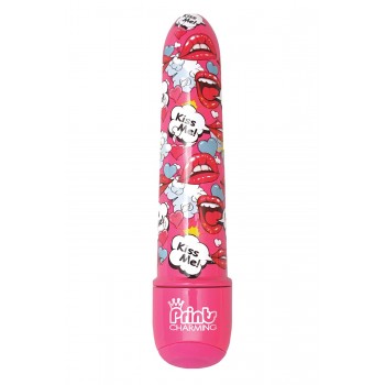 PRINTS CHARMING POP TEASE 5" MINI VIBE KISS ME PINK