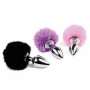 FeelzToys - Bunny Tails Butt Plug Purple