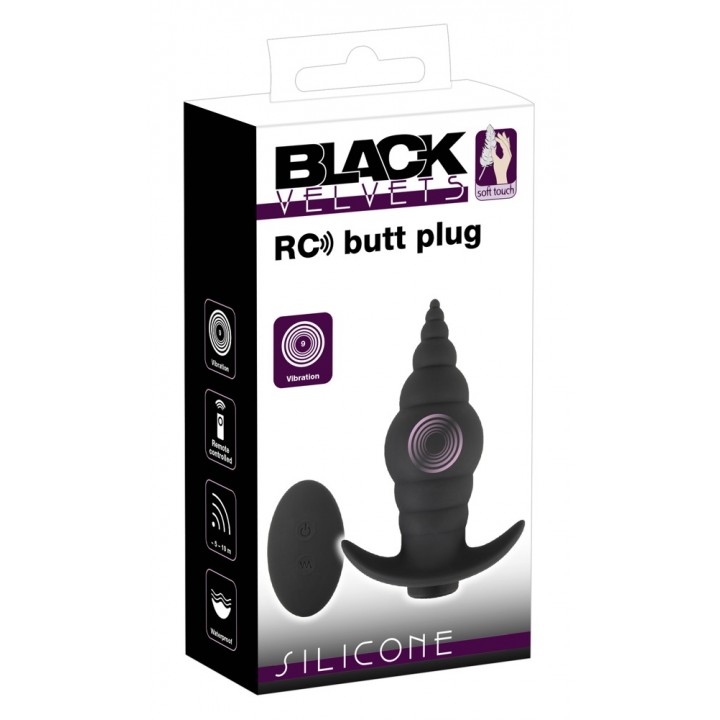 Black Velvets RC Butt Plug - Black Velvets