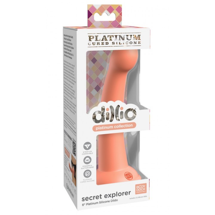 Silikona dildo Platinum 6″ Secret Explorer