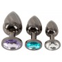 ANOS Metal Butt Plug Set Diamo