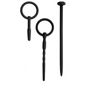 NMC 3 IN 1 SILICONE URETHRAL SOUND KIT SET BLACK