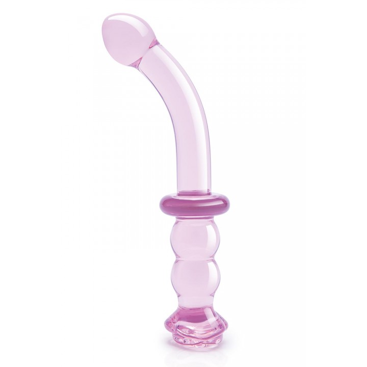 GLAZE GLASS ROSEBUD G-SPOT DILDO