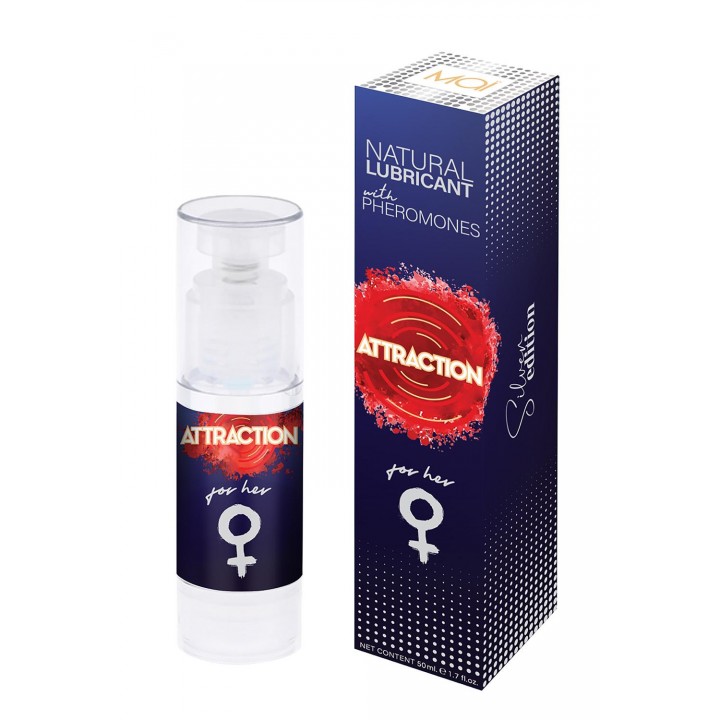 Lubrikantas su feromonais Attraction for her, 50 ml