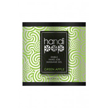 SENSUVA HANDIPOP EDIBLE MASSAGE GEL GREEN APPLE 6 ML