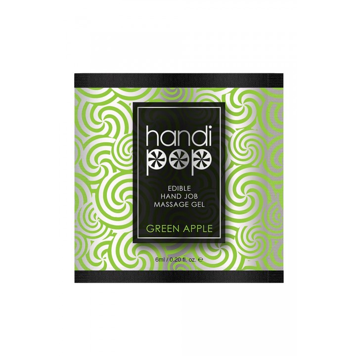 SENSUVA HANDIPOP EDIBLE MASSAGE GEL GREEN APPLE 6 ML