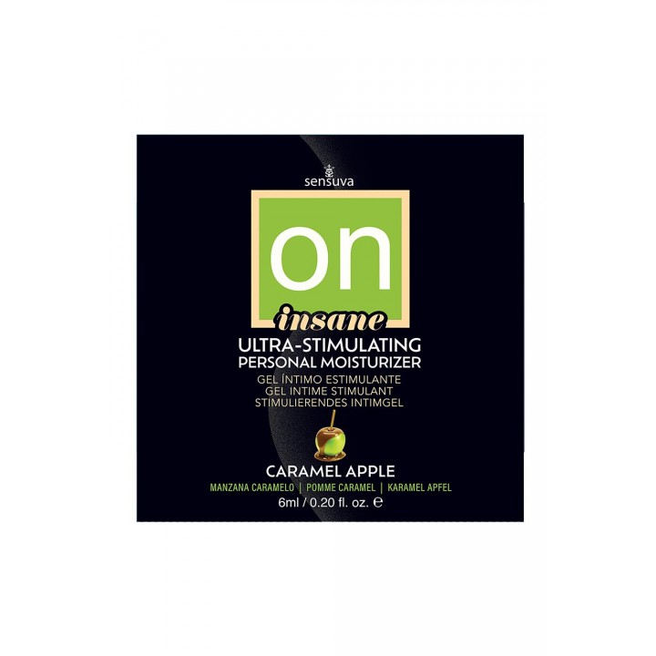 SENSUVA ON INSANE ULTRA-STIMULATING PERSONAL MOISTURIZER CARAMEL APPLE 6 ML