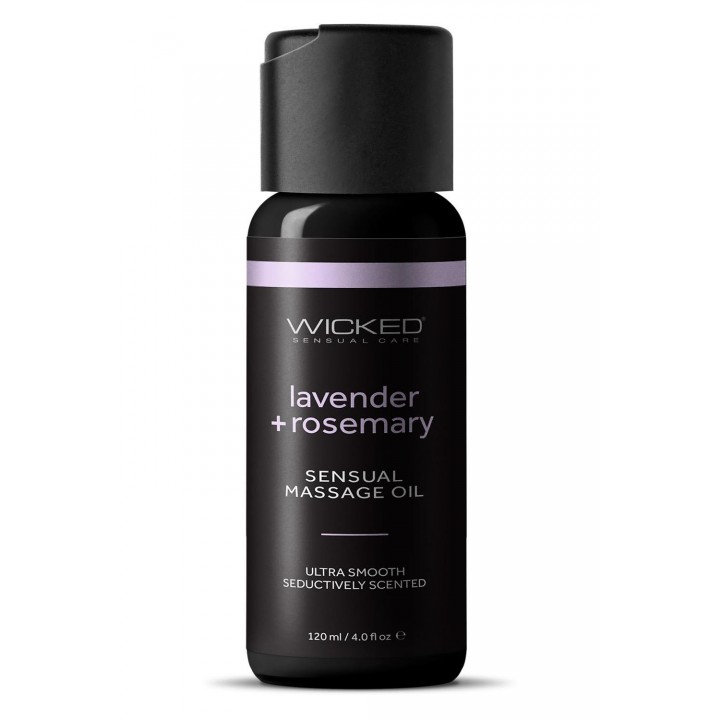 WICKED SENSUAL MASSAGE OIL LAVENDER ROSEMARY 120ML