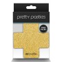 PRETTY PASTIES GLITTER CROSS BLACK GOLD 2 PAIR