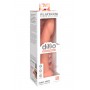 Dildo DP Super Eight Peach 8 inch