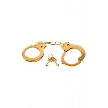 FETISH FANTASY GOLD METAL CUFFS GOLD