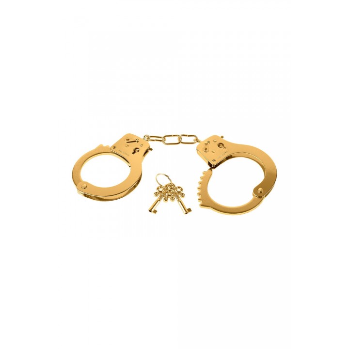 FETISH FANTASY GOLD METAL CUFFS GOLD