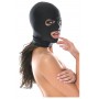 FETISH FANTASY SERIES SPANDEX 3 HOLE HOOD BLACK