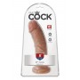 Dildo King Cock 8", rudas