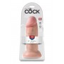 Dildo King Cock 15" ar sēkliniekiem, rozā