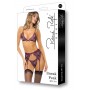 SNEAK PEAK 3PC SET PURPLE, S/M