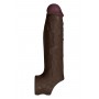 SHAFT SHEATH MODEL F 6.9 INCH LIQUID SILICONE SLEEVE MAHOGANY - Shaft