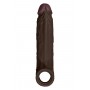 SHAFT SHEATH MODEL F 6.9 INCH LIQUID SILICONE SLEEVE MAHOGANY - Shaft