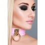 KINKY DIVA O-RING COLLAR PINK/GOLD