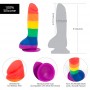 Varavīksnes Dildo Addiction - Justin 20,2 cm