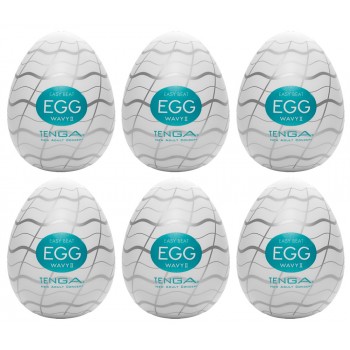 Tenga egg wavy ii pack of 6