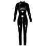 Vinyl Jumpsuit Black XL