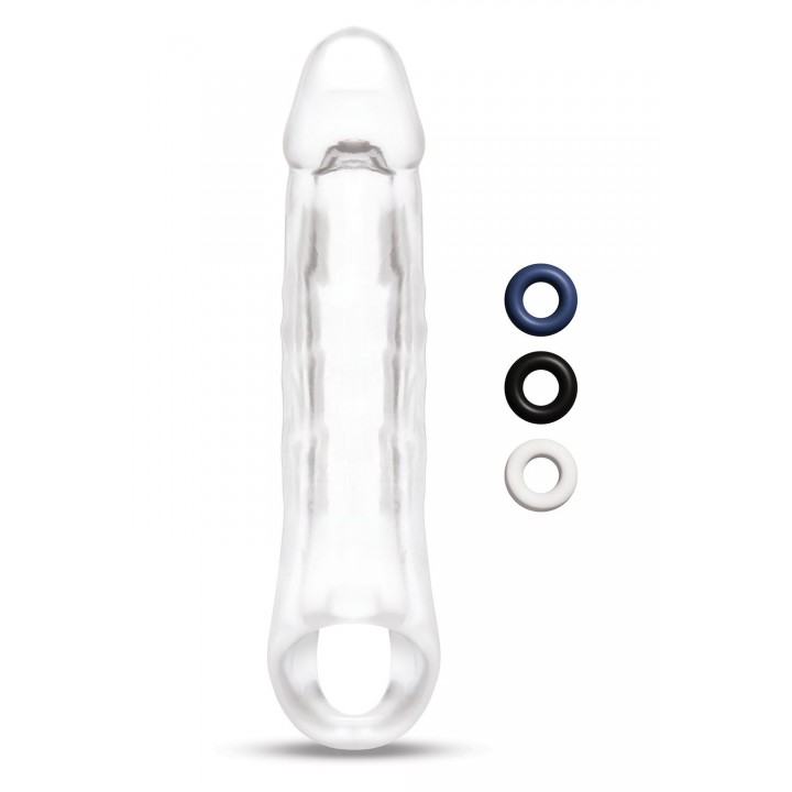 SIZE UP CLEAR VIEW PENIS EXTENDER WITH BALL LOOP GIRTHY