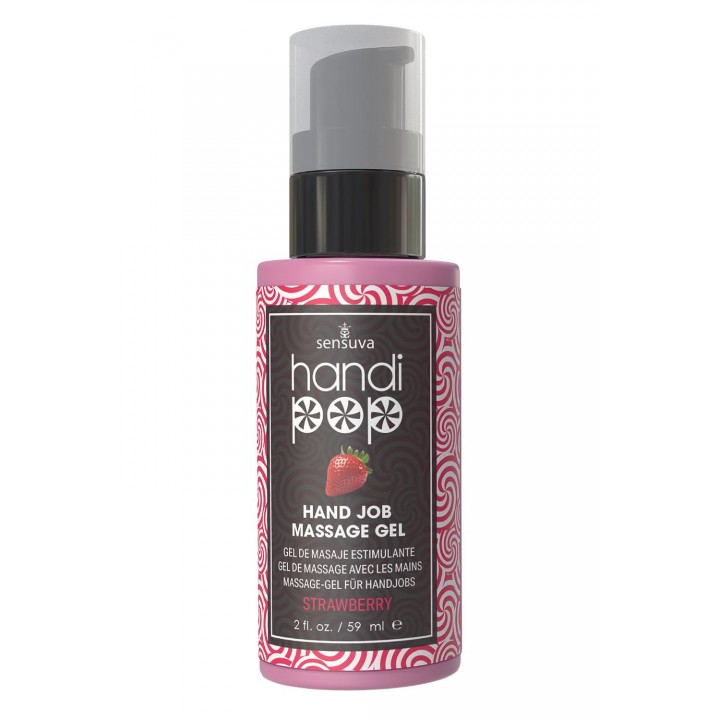 SENSUVA HANDIPOP EDIBLE MASSAGE GEL STRAWBERRY 59ML