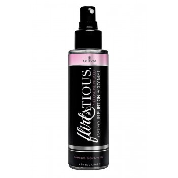 SENSUVA FLIRTATIOUS BODY MIST VANILLA, SUGAR, AND SWEET PEA 125ML