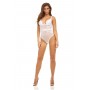 BOMBSHELL BOUDOIR PEEK A BOO TEDDY WHITE, L