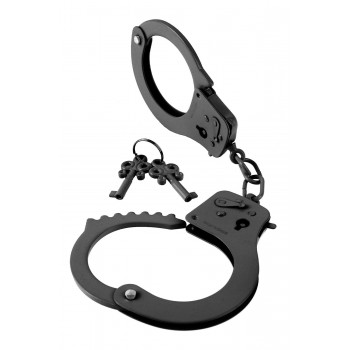 FETISH FANTASY SERIES DESIGNER METAL HANDCUFFS BLACK