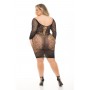 ANIMAL INSIDE DRESS BLACK, PLUS SIZE