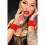 KINKY DIVA WRIST CUFFS RED