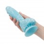 Tumsā mirdzošs dildo Addiction - Luke Blue 19 cm