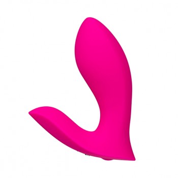 Lovense - Flexer Insertable Dual Panty Vibrator Magenta